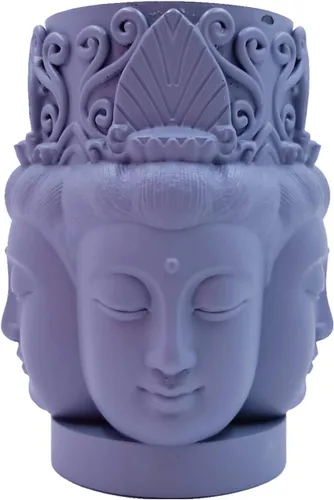 Miniatura 12 de Molde de vela 3D de Buda de bronce para fabricante de velas, moldes de jabón, arcilla polimérica, moldes de silicona de porcelana fría Buda 13