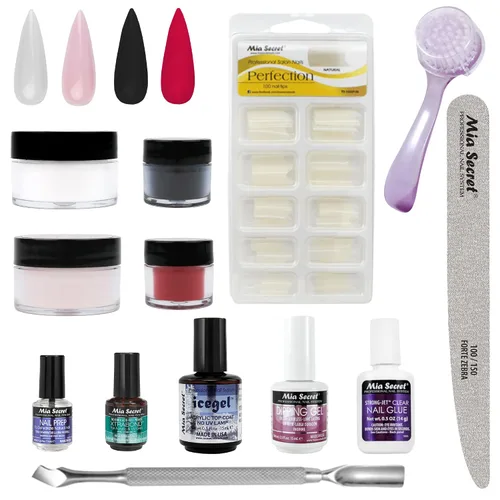 Mia Secret Kit de uñas en polvo de inmersión de 13 piezas