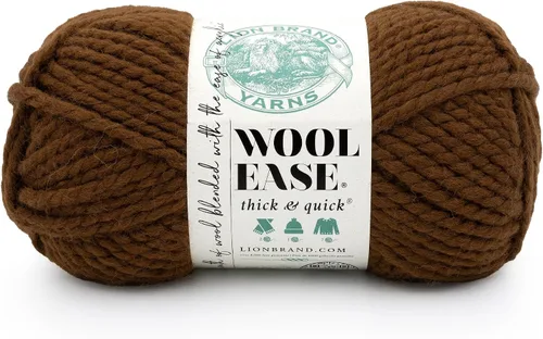 Miniatura 28 de Lion Brand Yarn - Ovillo de lana Wool-Ease Thick & Quick color fuerza aérea