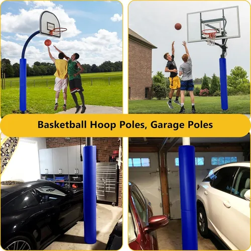 Miniatura 7 de Almohadilla para Poste de Baloncesto, Almohadillas de Seguridad Resistentes para Protección del Jugador, 72" de Alto, Acolchado Protector Resistente