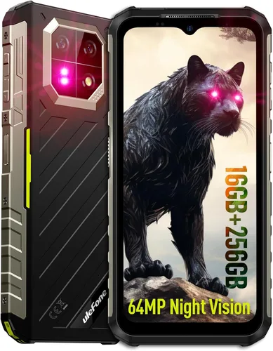 Ulefone Armor 22 Smartphone resistente desbloqueado, 64 MP + 64 MP, Helio G96 16 GB RAM 256 GB ROM, pantalla de 6.58 pulgadas FHD+ 120Hz, batería de