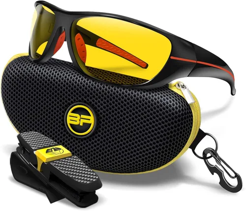 BLUPOND Gafas de Conducción Día/Noche - Chopper - Visión Más Clara para Conducir Nocturna en Motocicleta, Correr, Ciclismo - TAC Antirreflejos