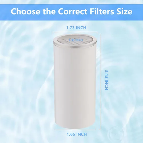 Miniatura 7 de Cabezal de ducha filtrado, cabezal de ducha de lluvia de alta presión de 8 pulgadas y combo de filtro de ducha de 15 etapas para agua dura, giro