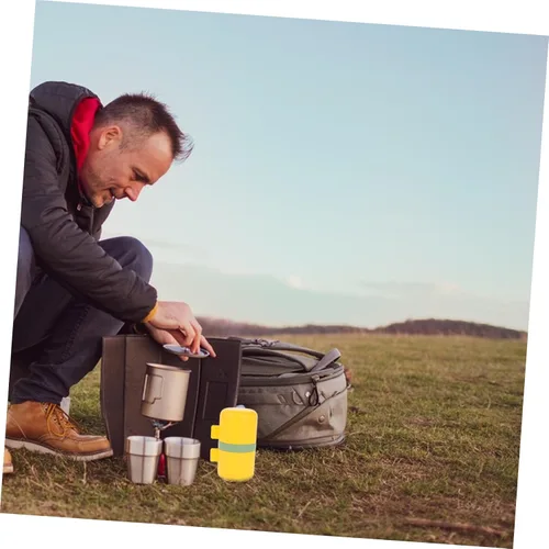 Miniatura 6 de SHOWERORO Molinillo de café portátil con manivela para acampar al aire libre, herramienta de molienda manual con ajustes de precisión, diseño