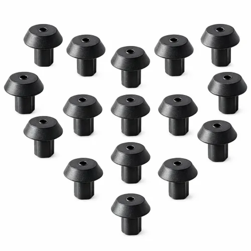 Paquete de 16 patas de goma WB2K101 para estufa de gas de repuesto compatibles con G-E Ken-More, rejas de quemador de estufa de gas de 1/4 pulgadas