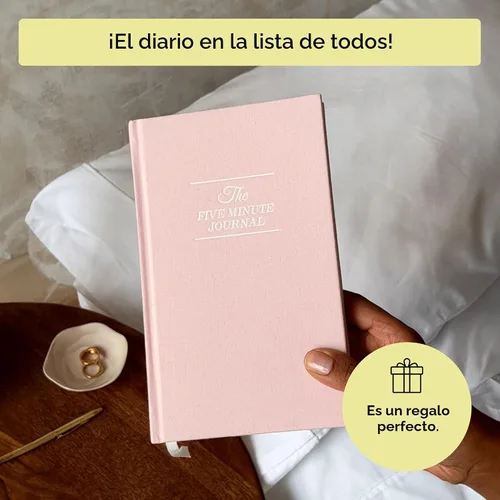 Miniatura 6 de The Five Minute Journal, diario original de gratitud 2023, diario de reflexión y manifestación para atención plena, diario sin fecha con lámina