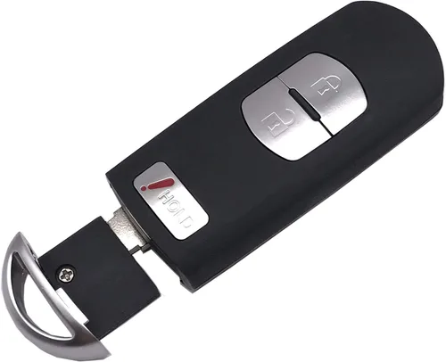 Miniatura 2 de Funda para llavero inteligente remoto para Mazda 3 CX-3 CX-5 WAZSKE13D01 662F-SKE13D01 3 botones de repuesto sin llave para llavero de automóvil