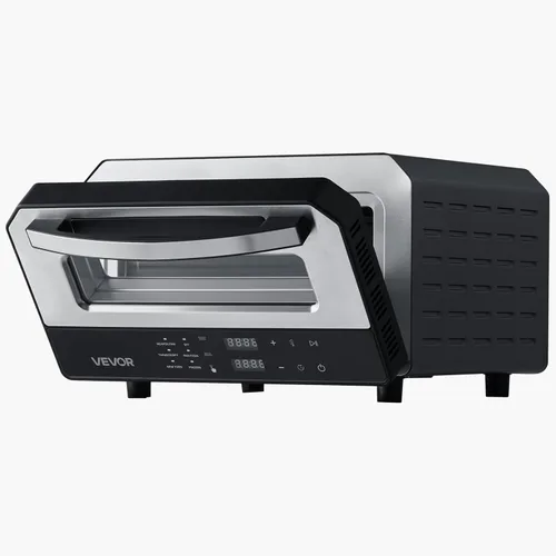 Miniatura 10 de Horno de pizza eléctrico VEVOR, Smart Pizzas Maker interior con 5 ajustes preestablecidos, horno de pizza de encimera de 12 pulgadas con pantalla