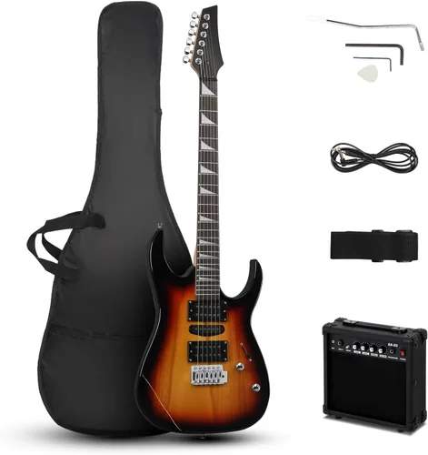 Miniatura 13 de Ktaxon Guitarra Eléctrica de 39" con Amplificador de 20 Vatios, Kit de Guitarra de Inicio Modelo 170 de Tamaño Completo para Principiantes
