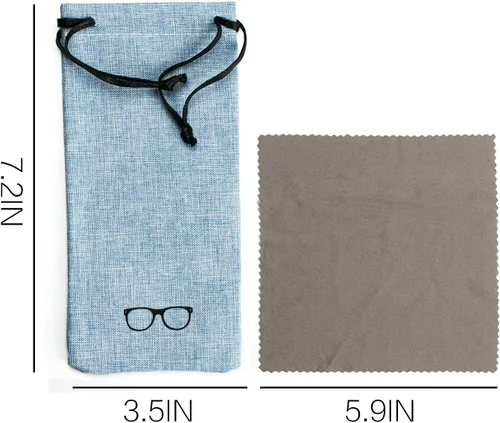 Miniatura 5 de Vemiss - Funda rígida para lentes de sol (lino)