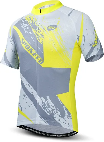 Miniatura 3 de sponeed Hombres Bicicletas Jersey Cremallera Completa Ciclismo Camisa Tops Transpirable