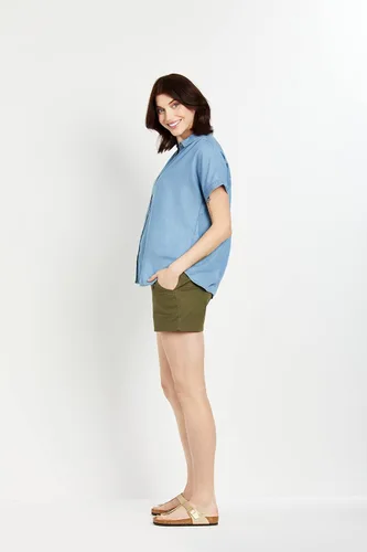 Miniatura 3 de Motherhood Maternity Pantalón corto de popelina Secret Fit para mujer