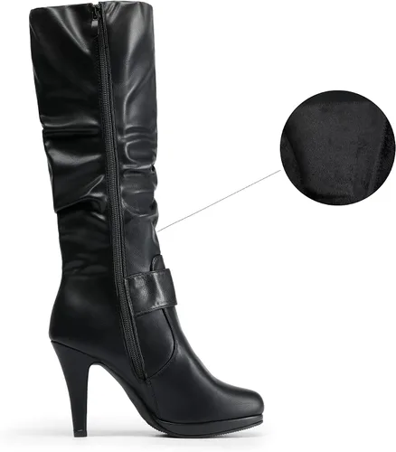 Miniatura 2 de DREAM PAIRS Botas de mujer de tacón alto y caña alta