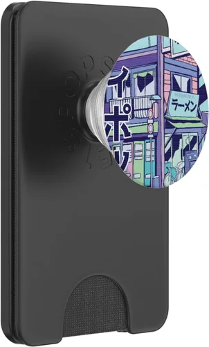 Miniatura 6 de Pink Purple Blue Synthwave PopSockets PopGrip: agarre intercambiable para teléfonos y tabletas PopSockets MagSafe PopGrip para iPhone