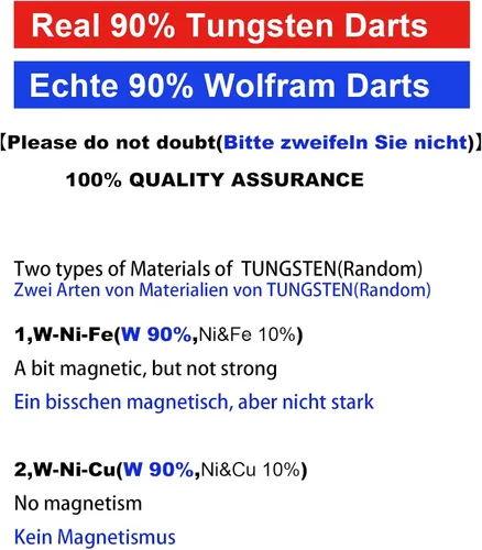 Miniatura 4 de CyeeLife 14/16/18/20/22g Tungsten Soft Dart Barrels 90%,Black/Silver