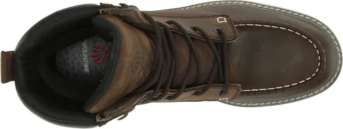 Miniatura 5 de WOLVERINE Botas de construcción de cuña impermeable con punta de acero de 8 pulgadas para hombre