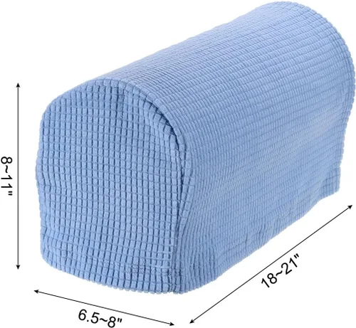 Miniatura 2 de uxcell Fundas elásticas para reposabrazos antideslizantes para sillas, sofás, fundas de brazo para sofá reclinable, 1 juego con pasadores giratorios
