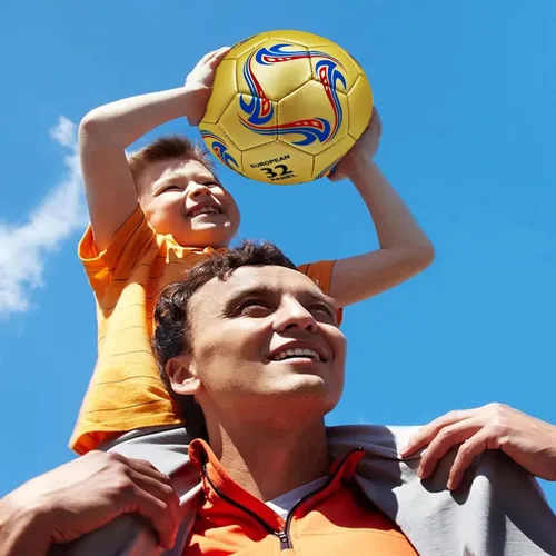 Miniatura 5 de ABAJI Pelota de Fútbol Tamaño 3 4 5 Pelotas de Entrenamiento de Práctica Regalo Cuero Más Grueso Anti Explosión para Interior y Exterior Viene