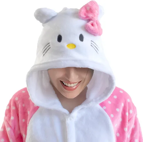 Miniatura 2 de Pijama de franela de una pieza para disfraz de Halloween, diseño de animal