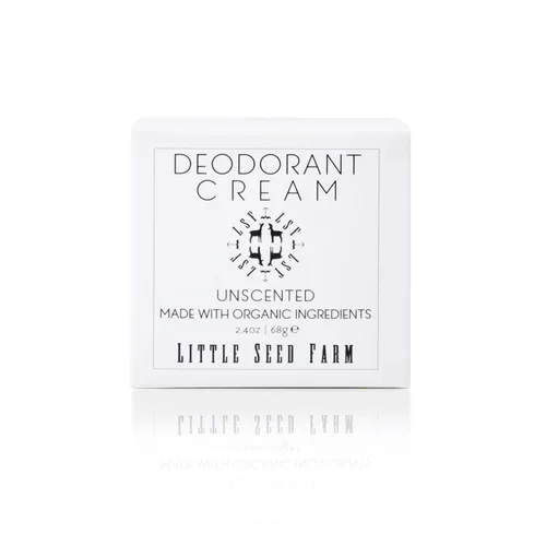 Little Seed Farm - Crema desodorante natural - Desodorante sin perfume, libre de aluminio para mujeres u hombres, Peso neto 2.4 oz | 68 g