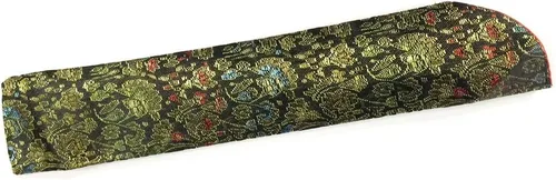 Miniatura 4 de Wrapables® Ventilador plegable de mano de seda con borla y funda protectora, hojas de bambú