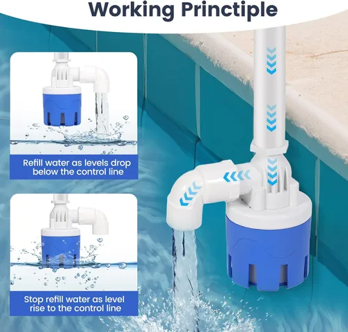 Miniatura 4 de Válvula automática de control de nivel de agua de entrada superior de 1/2 "válvula de flotador de agua automática para tanque de agua ganado agua