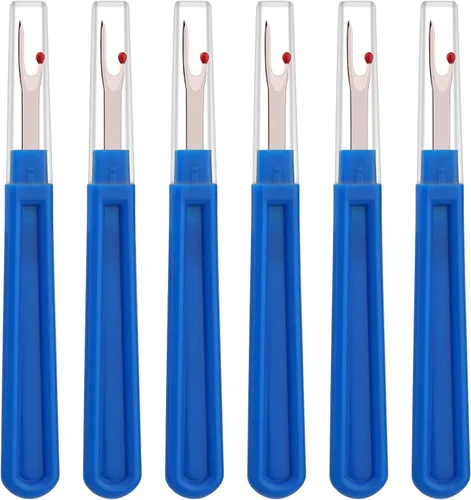 Miniatura 11 de Juego de 6 piezas de desgarrador de costura, agarre ergonómico para coser manualidades y quitar bordados y costuras