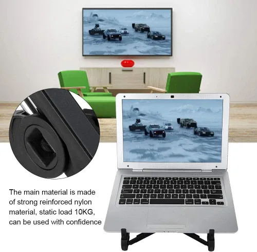 Miniatura 3 de K7 - Mesa plegable para computadora portátil, soporte ajustable para cama y sofá, soporte para bandeja de computadora, adecuado para todas