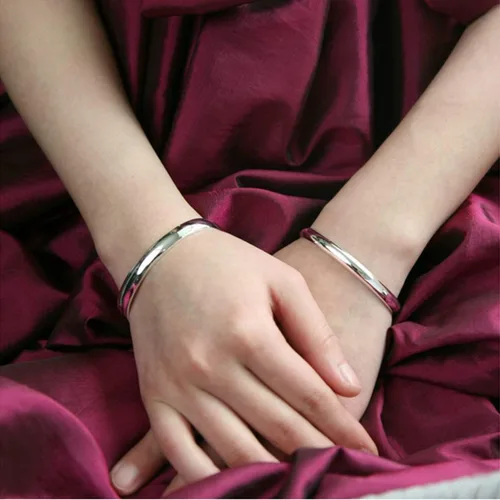 Miniatura 5 de Pulseras de plata de ley para mujer, joyería de moda, simple, ajustable, de plata 925, para mujeres, mamá, esposa, San Valentín, regalo del día