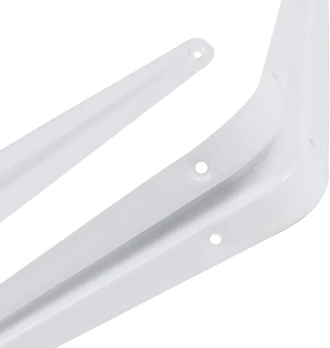Miniatura 3 de KINJOEK Paquete de 24 soportes de estante de 3 x 4 pulgadas, soportes de metal resistente para montaje en pared, estantes angulares de esquina