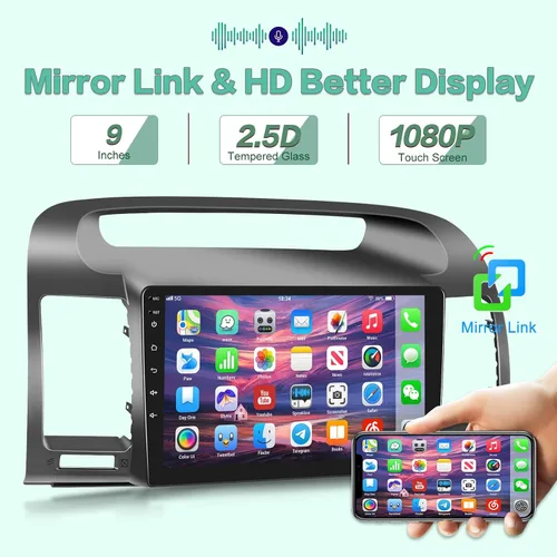 Miniatura 6 de [2G+64G] Radio de coche Android para Toyota Camry 2000 2001 2002 2003 2004 2005 2006, pantalla táctil estéreo de 9 pulgadas, Carplay/Android
