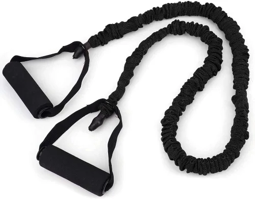 Miniatura 9 de Cuerda de tracción ranurada, bandas de resistencia para fitness, antirotura, cinturón elástico para interiores, yoga, entrenamiento de potencia
