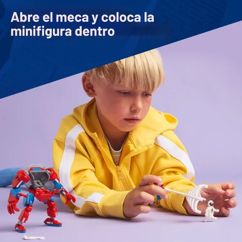 Miniatura 3 de LEGO Marvel Spider-Man Mech vs Anti-Venom - Juego de juguetes de construcción – Juguete de Spider-Man para niños, niños y niñas, a partir de 6 años