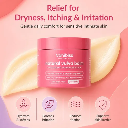 Miniatura 3 de Vanibiss Natural Vulva Balm - Crema Vulva y crema hidratante tópica para el cuidado de la piel tierna, alivia la sequedad, picazón, rozaduras