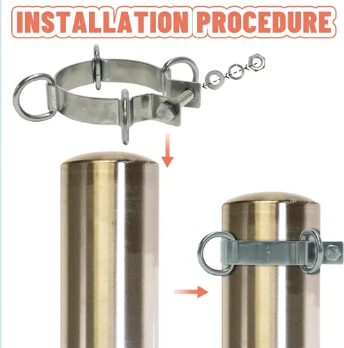 Miniatura 3 de Amgo Paradise - Accesorios para poste de vela para toldo, abrazadera de anillo en D para toldos de alta resistencia, postes de repuesto versátiles