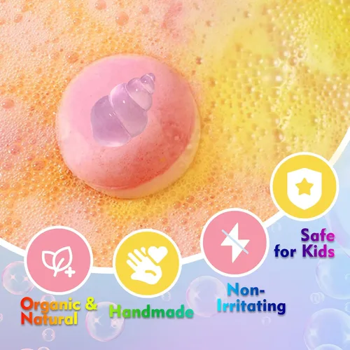 Miniatura 4 de Bombas de baño para niños con juguetes sorpresa en el interior, paquete de 20 bombas de baño para niños con juguetes que brillan en la oscuridad
