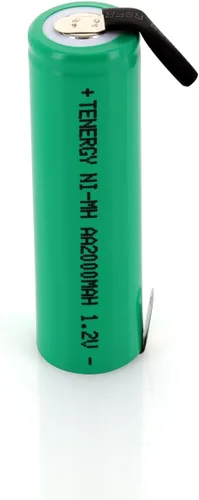 Miniatura 7 de Tenergy AA 1.2V NiMH 2000mAh Pilas AA recargables con parte superior plana con pestañas, paquete de 48