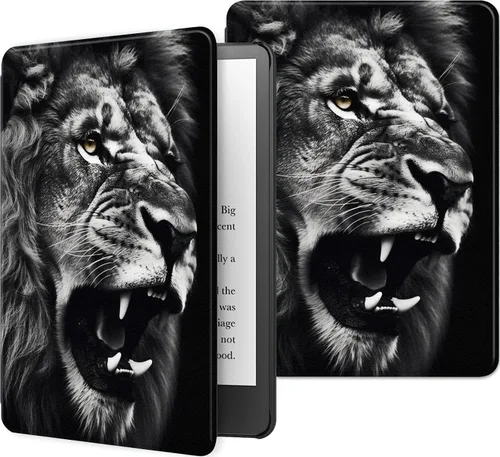 Miniatura 93 de Funda para Kindle básico de 6 pulgadas (11.ª generación), múltiples ángulos, piel sintética, delgada, con función de encendido y apagado automático