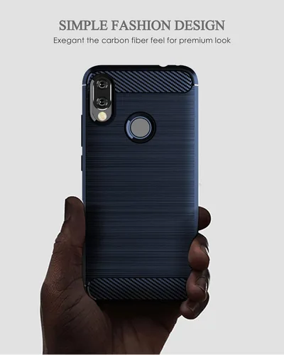 Miniatura 4 de Asuwish Funda compatible con Xiaomi Redmi Note 7/7Pro y protector de pantalla de vidrio templado, accesorios de celda, TPU de cuerpo completo, Azul