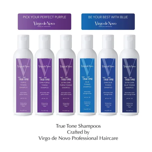 Miniatura 10 de Virgo de Novo Dark Purple Toning Shampoo Neutralizes Yellow & Brassy Tones, Brightens Blonde, Silver & Grey Hair, Sulfate-Free, Color-Safe