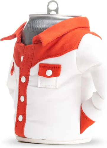 Miniatura 4 de Puffin - The Howdy Cowboy Shirt - Enfriador de latas aislado de 12 oz I Aislante de botellas de cerveza y latas de refrescos, mantiene las bebidas