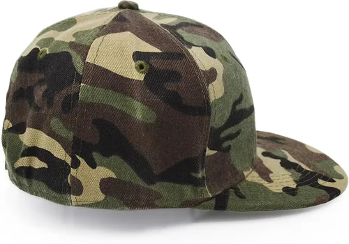 Miniatura 3 de UltraKey Gorra de ala plana, gorra de béisbol de camuflaje militar del ejército de camuflaje de Hip Hop Flat Bill Plain Snapback Sombreros