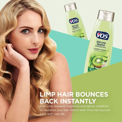 Miniatura 3 de Alberto VO5 Herbal Escapes Kiwi Lime Squeeze Acondicionador clarificante, 12.5 onzas