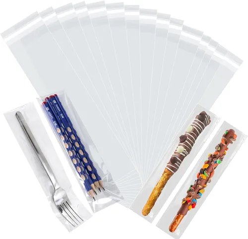 Miniatura 16 de Bolsas de celofán transparente de 2 x 3 pulgadas, 200 unidades, 0.109 in de grosor, bolsas de plástico pequeñas para joyas, golosinas, dulces
