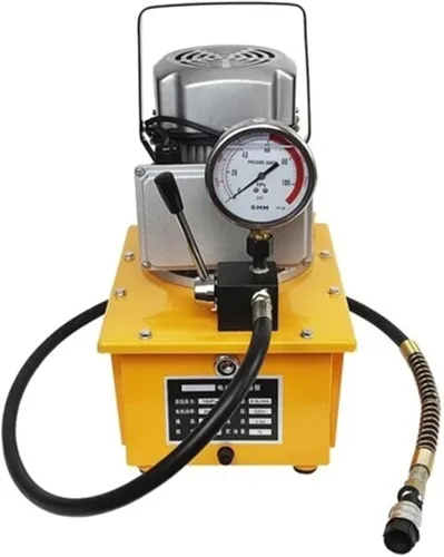 Miniatura 10 de Bomba hidráulica ATO Bomba hidráulica eléctrica de 1.2KW Válvula manual de 220 V de efecto único 10000 PSI Unidad de potencia hidráulica eléctrica