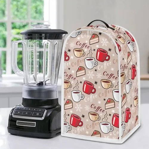 Miniatura 13 de Aztec Cow - Funda para batidora de girasoles con mango superior, ligera, lavable, para cocina, cafetera, decoración de procesadores de alimentos