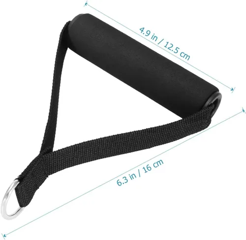 Miniatura 3 de SEWACC 1 par de asas de cable para tirar, manijas de ejercicio de gimnasio, bandas de resistencia, reemplazo de mango de ejercicio resistente