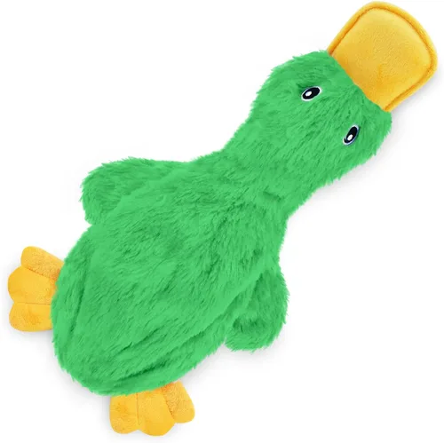 Best Pet Supplies - Juguetes para cachorros y perros adultos, crujen y hacen chirridos, pato, verde claro aCrinkle Duck (verde claro)