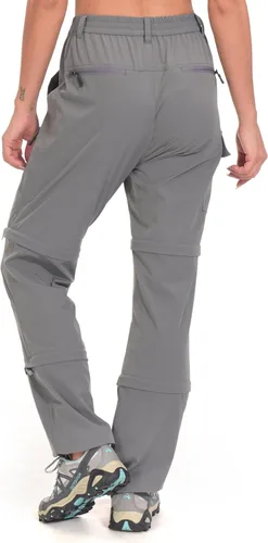 Miniatura 5 de Little Donkey Andy. Pantalones convertibles para mujer, elásticos, con cremallera y de secado rápido, para senderismo