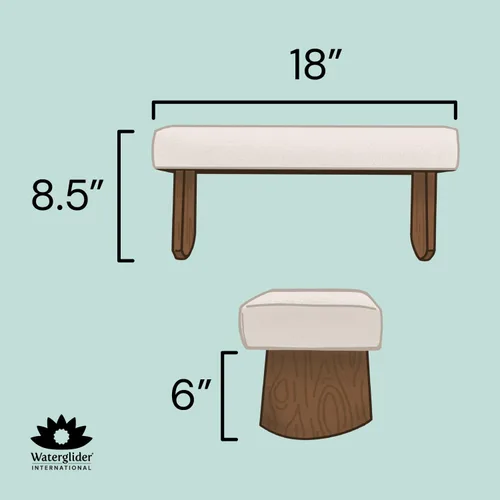 Miniatura 2 de Banco de meditación- madera de acacia, negro Zen Negro